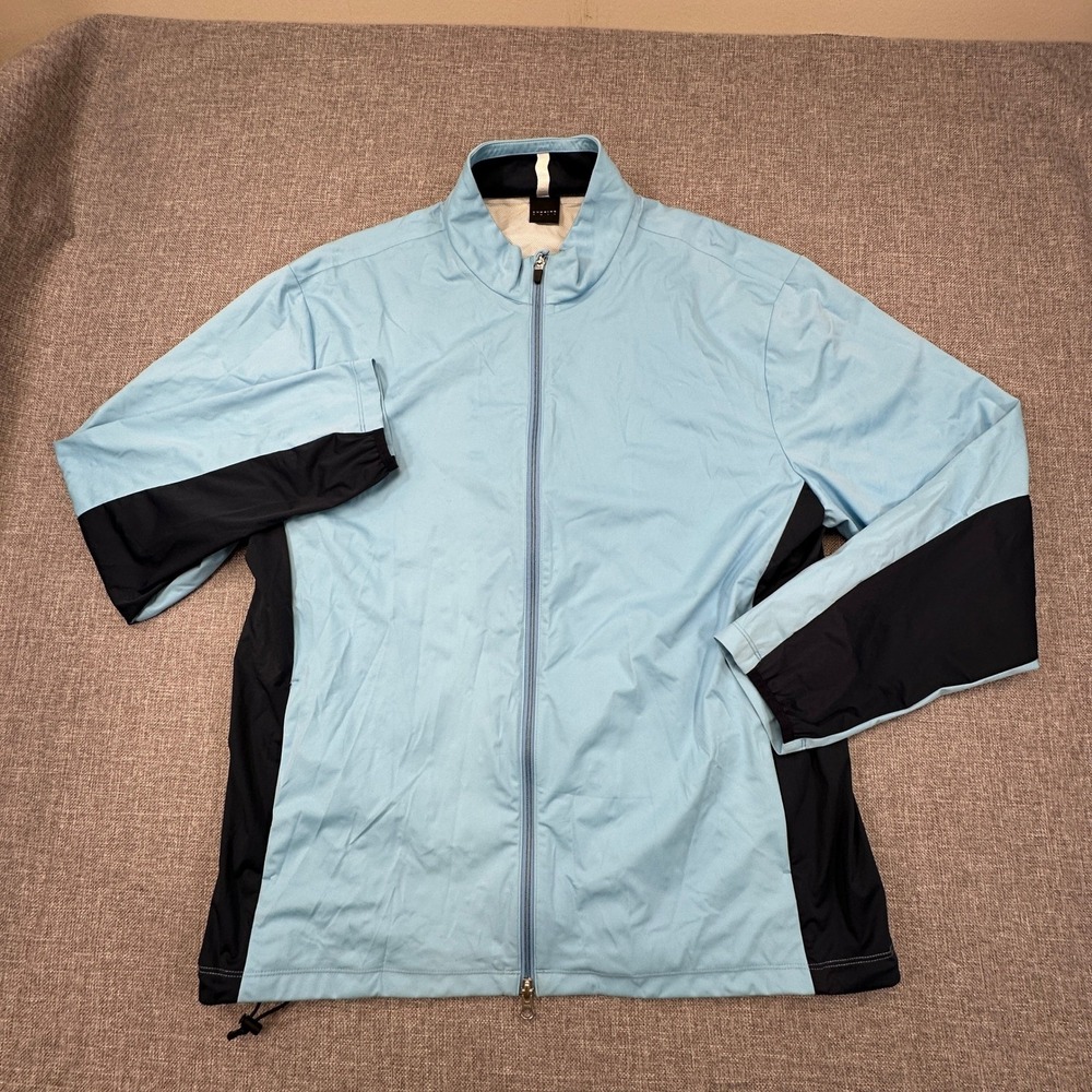 Dunning Golf Leah Jacket Womens XXL Blue Vent‎ Full Zip Windbreaker Performance